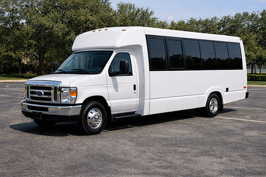 18-passenger minibus available for charter in Carmel, IN